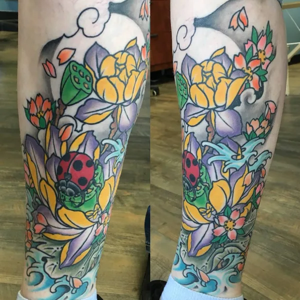 Color tattoo by Kirk Sheppard in Penticton