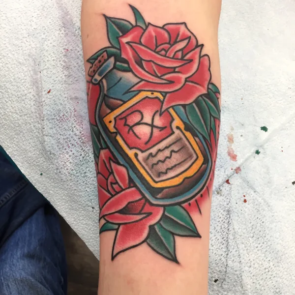 Color tattoo by Kirk Sheppard in Penticton