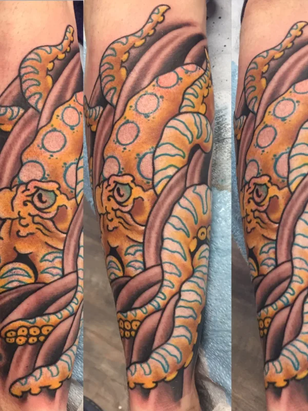 Color tattoo by Kirk Sheppard in Penticton