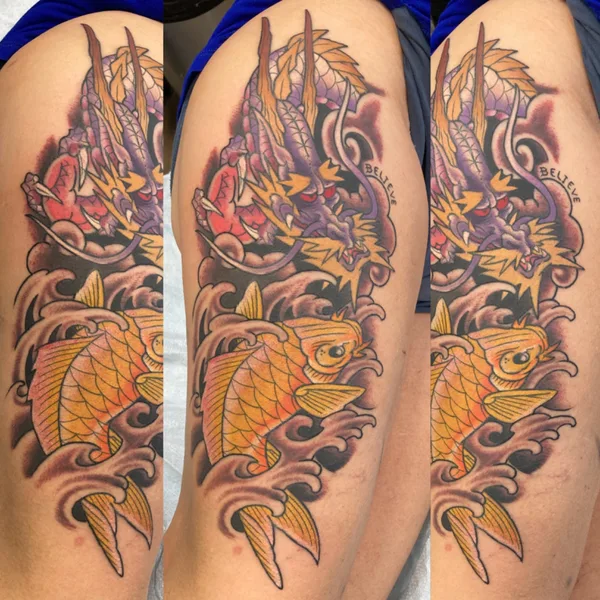 Color tattoo by Kirk Sheppard in Penticton