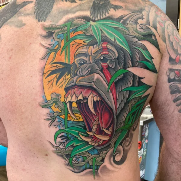 Color tattoo by Kirk Sheppard in Penticton