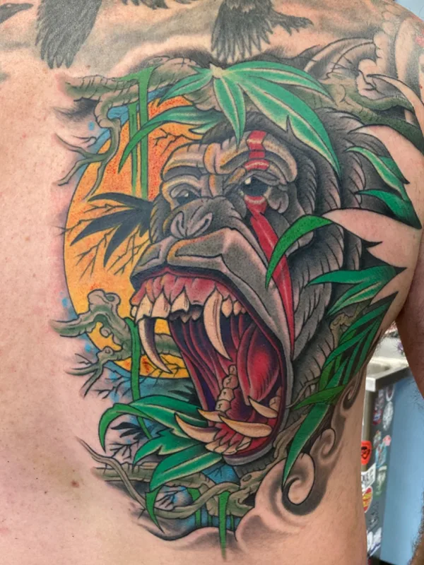 Color tattoo by Kirk Sheppard in Penticton