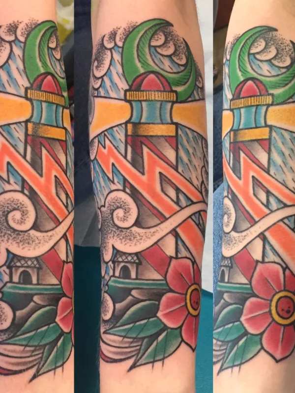 Color tattoo by Kirk Sheppard in Penticton