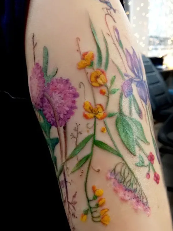 color watercolor татуировка на forearm #55055 | Тату мастер Галина Фиопентова