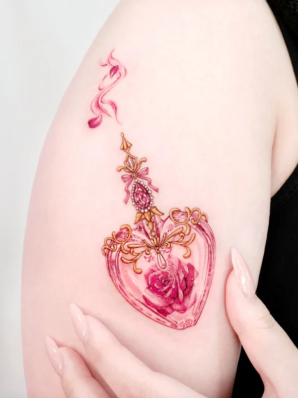 female color jewelry tattoo on shoulder #55600 | Tattoo Artist Solar