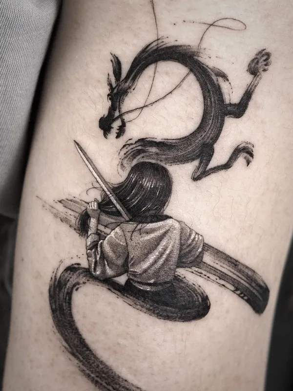 female black miniature tatouage sur forearm #55615 | Artiste tatoueur Dasol Kim