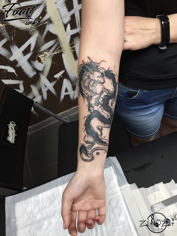 black japanese татуировка на forearm #32204 | Тату мастер Александр (Faust) Строилов