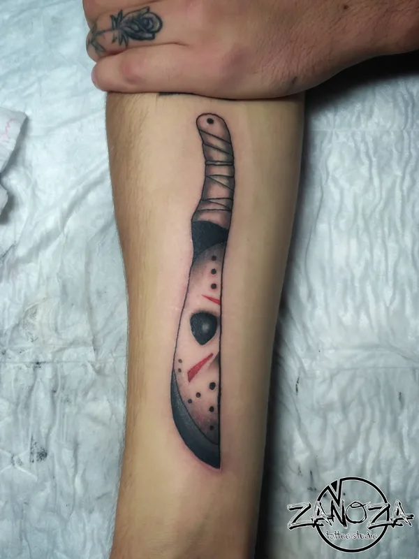 black and grey blackwork татуировка на forearm #32203 | Тату мастер Александр (Faust) Строилов