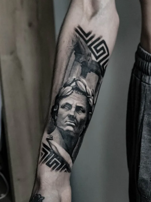 male black and grey realism татуировка на forearm #73004 | Тату мастер Павел Казакевич