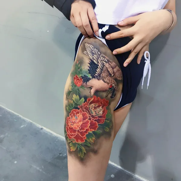 Oriental tattoo by CJ Cai Nan in New York City