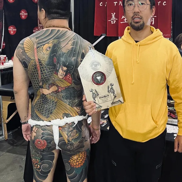 Oriental tattoo by CJ Cai Nan in New York City