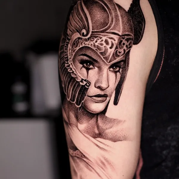 Graphic tattoo by Анна Чернова in Moscow