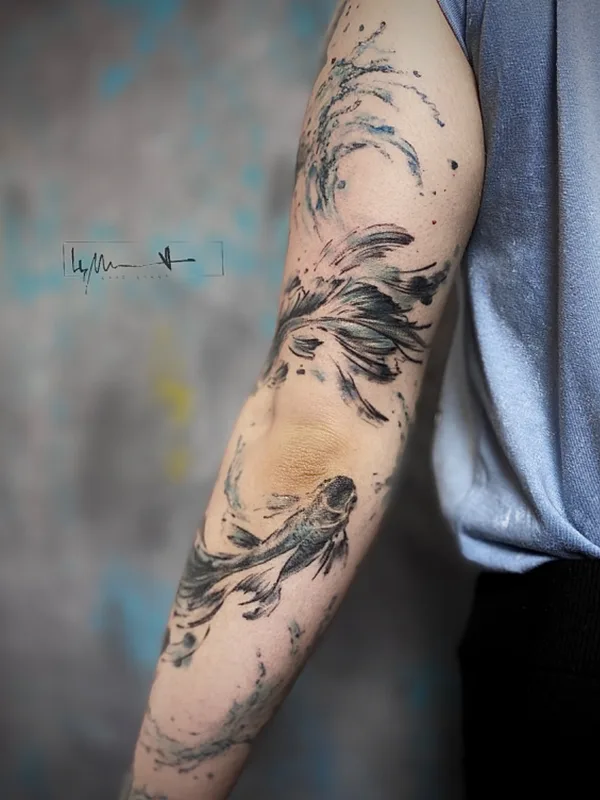 color watercolor татуировка на forearm #58972 | Тату мастер Мария Цегельник