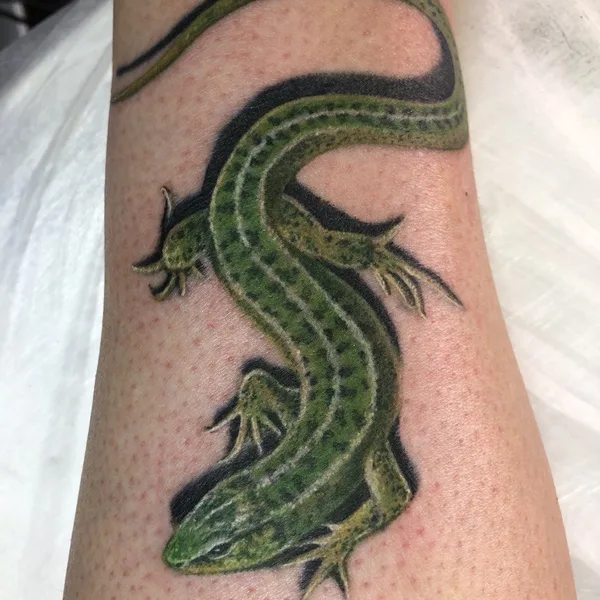 Watercolor tattoo by Ananga in Tbilisi