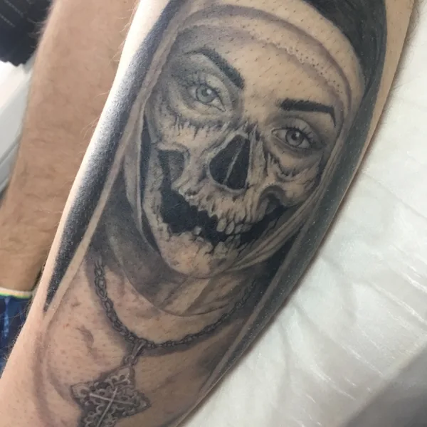 Watercolor tattoo by Ananga in Tbilisi