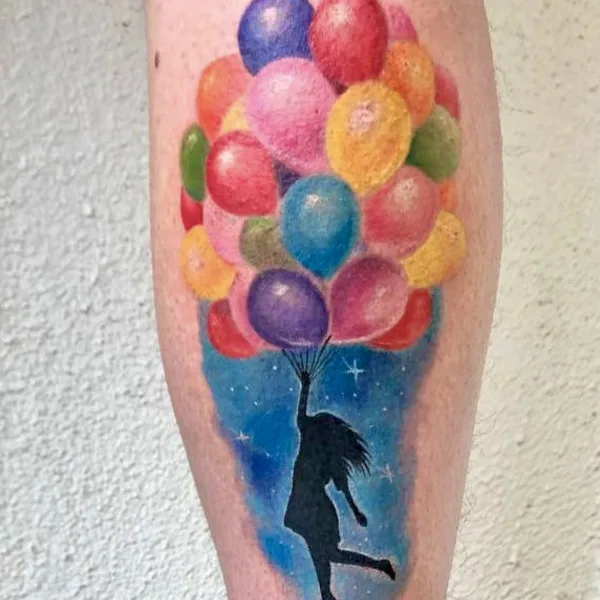 Watercolor tattoo by Ananga in Tbilisi