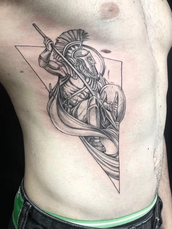 male black and grey black and grey tattoo auf side #73761 | Tätowierer Ananga