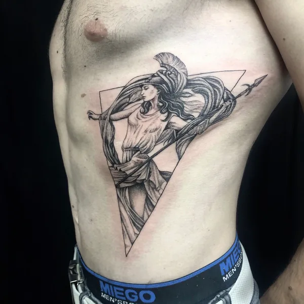 Watercolor tattoo by Ananga in Tbilisi