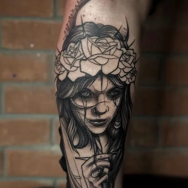 Horror tattoo by Алексей Вакулов in Раменское