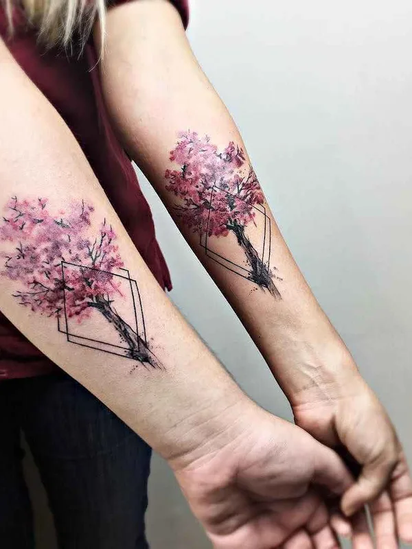 female color watercolor татуировка на forearm #7582 | Тату мастер Yeliz Ozcan