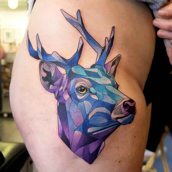 Нью Скул tattoo by Dusty Brasseur in Paris