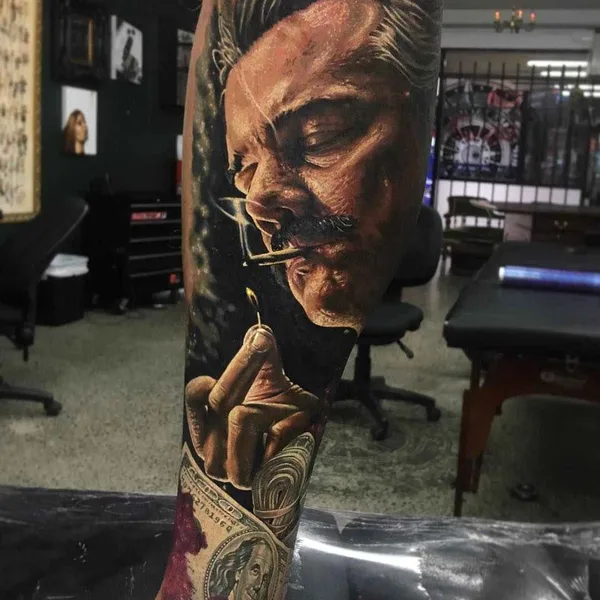 Портретная tattoo by Ben Kaye in Orewa