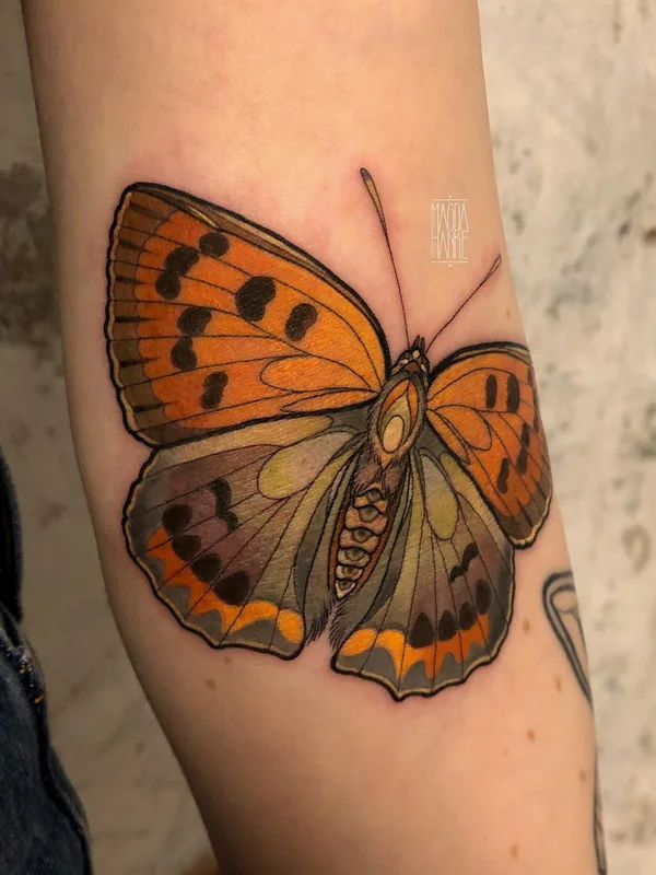 color illustrative Tatuaggio su forearm #42962 | Tatuatore Magda Hanke