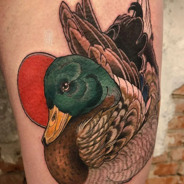 Neo Traditional tattoo by Magda Hanke in Hamburg
