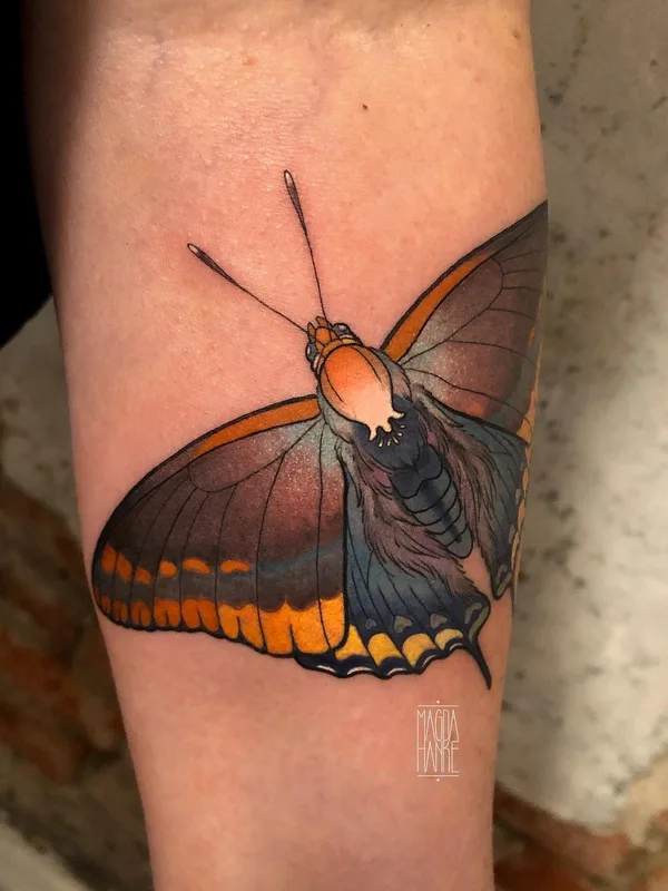 color illustrative Tatuaggio su forearm #42960 | Tatuatore Magda Hanke