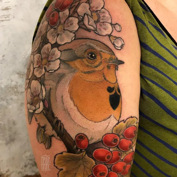 Neo Traditional tattoo by Magda Hanke in Hamburg