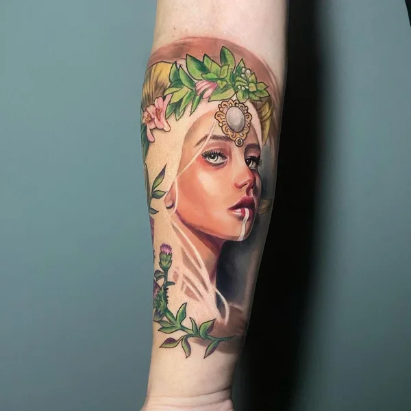 Realism tattoo by Reese Hilburn in Solana Beach