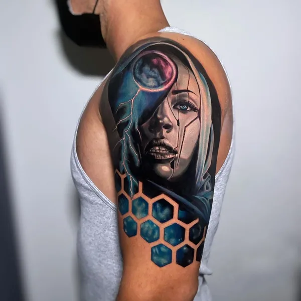 Realism tattoo by Reese Hilburn in Solana Beach