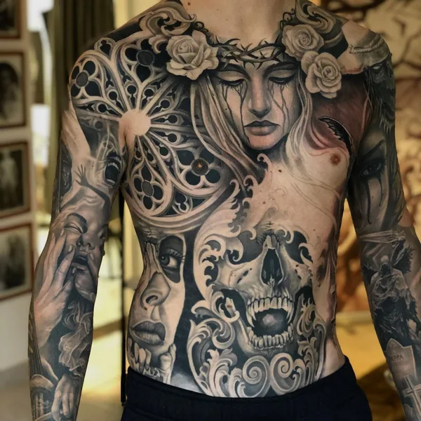 Japanese tattoo by Johan Finné in Helsingborg