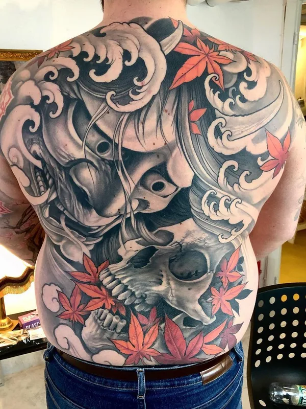color japanese Tatuagem em full back #42978 | Tatuador Johan Finné