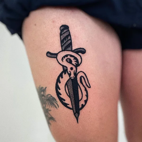 Traditional tattoo by Charley Gerardin in Melbourne