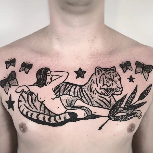 Traditional tattoo by Charley Gerardin in Melbourne