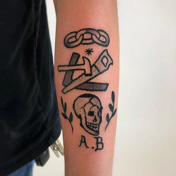 Traditional tattoo by Charley Gerardin in Melbourne