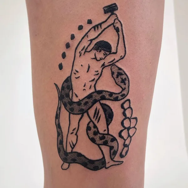 Traditional tattoo by Charley Gerardin in Melbourne