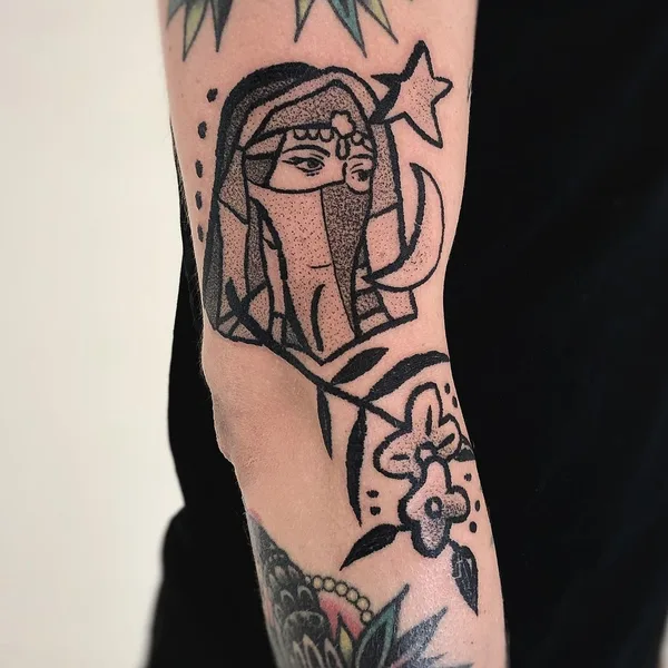 Traditional tattoo by Charley Gerardin in Melbourne