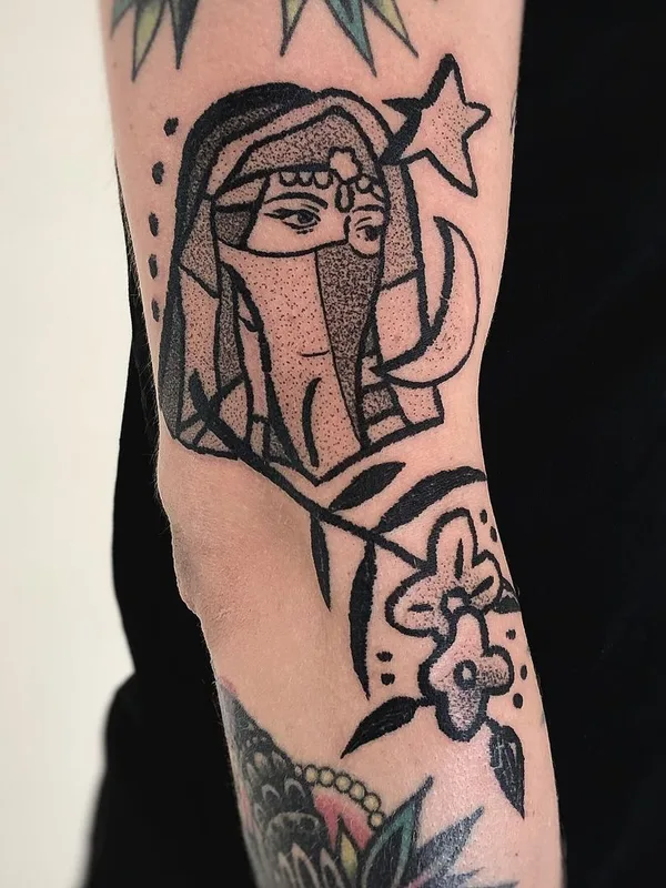black and grey blackwork Tatuaggio su forearm #42994 | Tatuatore Charley Gerardin