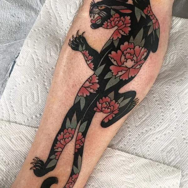 Traditional tattoo by Shitneck Jones in Portland