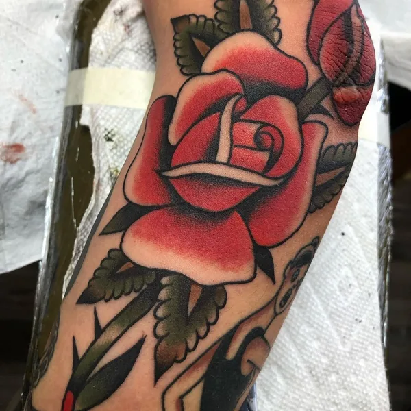 Traditional tattoo by Shitneck Jones in Portland