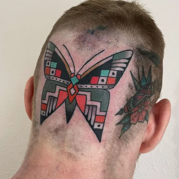 Traditional tattoo by Shitneck Jones in Portland