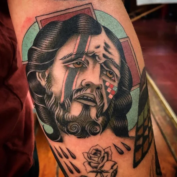 Traditional tattoo by Shitneck Jones in Portland