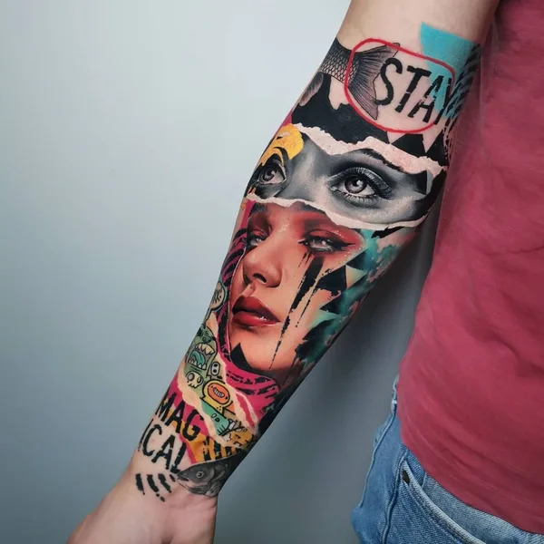 Author's Style tattoo by Carolina Caos Avalle in Voghera