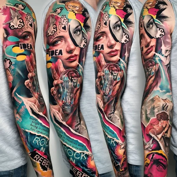Author's Style tattoo by Carolina Caos Avalle in Voghera