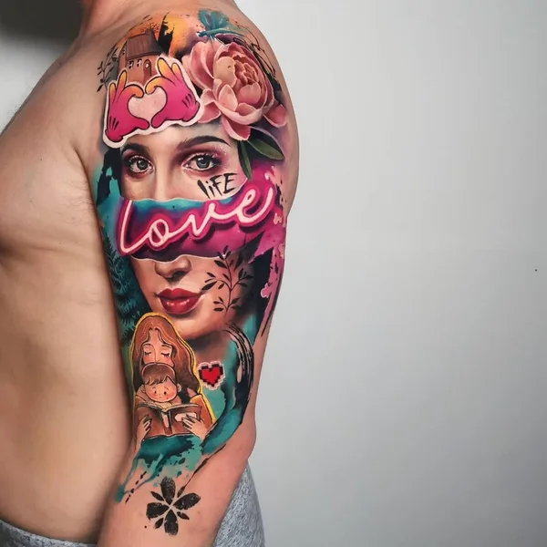 Author's Style tattoo by Carolina Caos Avalle in Voghera