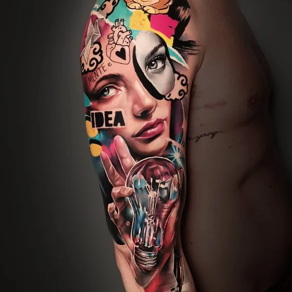Author's Style tattoo by Carolina Caos Avalle in Voghera