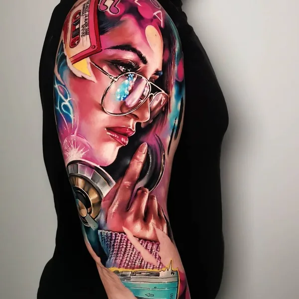 Author's Style tattoo by Carolina Caos Avalle in Voghera