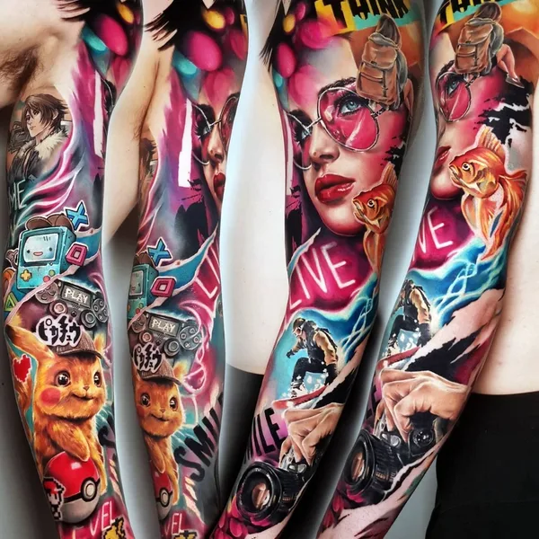 Author's Style tattoo by Carolina Caos Avalle in Voghera